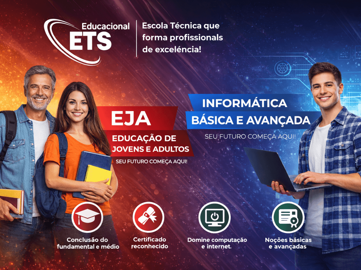 Educação ETS — Curso técnico de informática e EJA